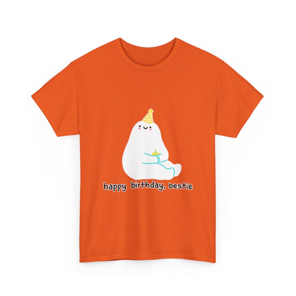 Birthday Bestie Ghost Graphic T-Shirt
