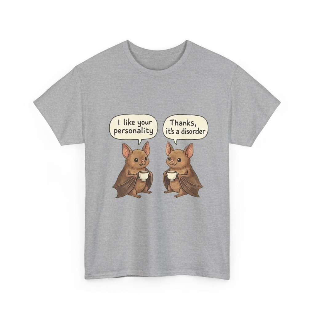 Sarcastic Bats Coffee Graphic T-Shirt