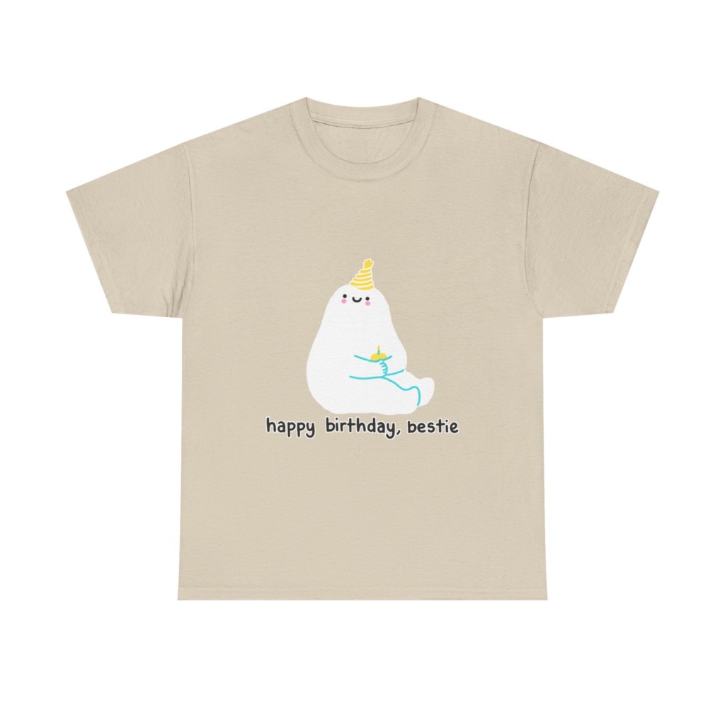 Birthday Bestie Ghost Graphic T-Shirt