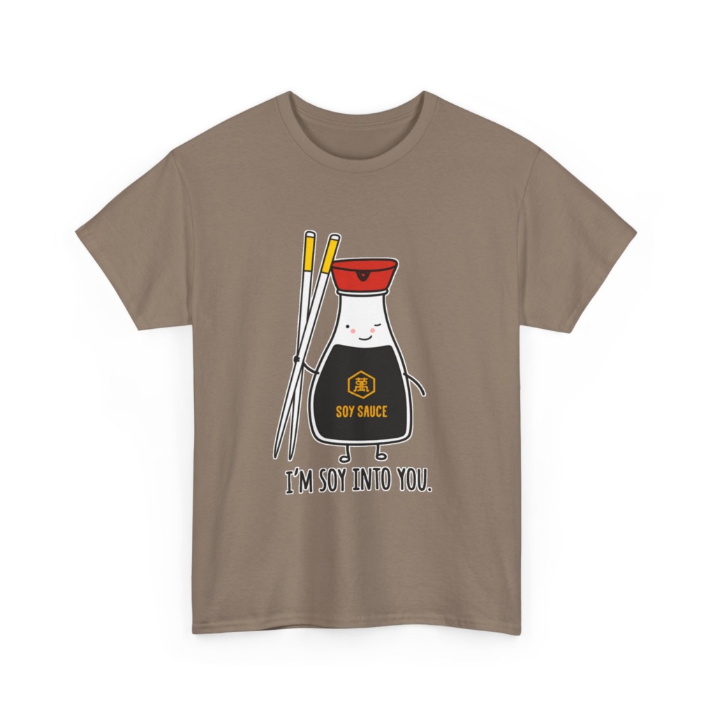 T-Shirt: 'I'm Soy Into You' Kawaii Soy Sauce Print