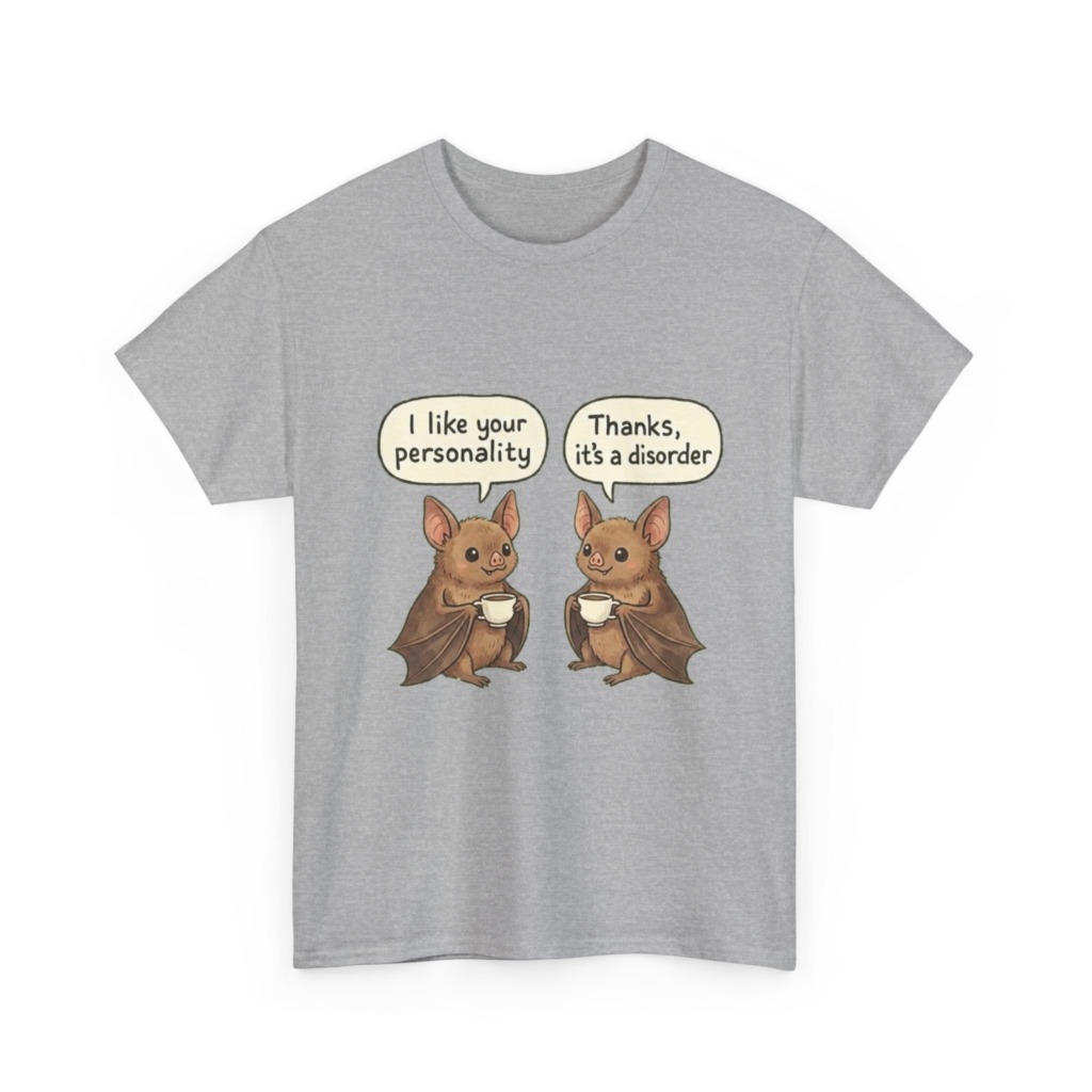 Black T-Shirt: Personality Disorder Bat Graphic