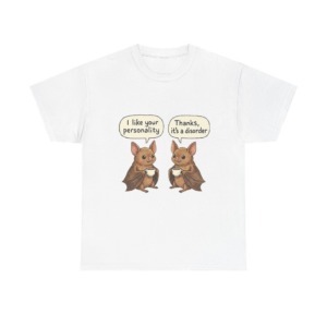 T-Shirt: Witty Bats with Coffee 'Personality Disorder'