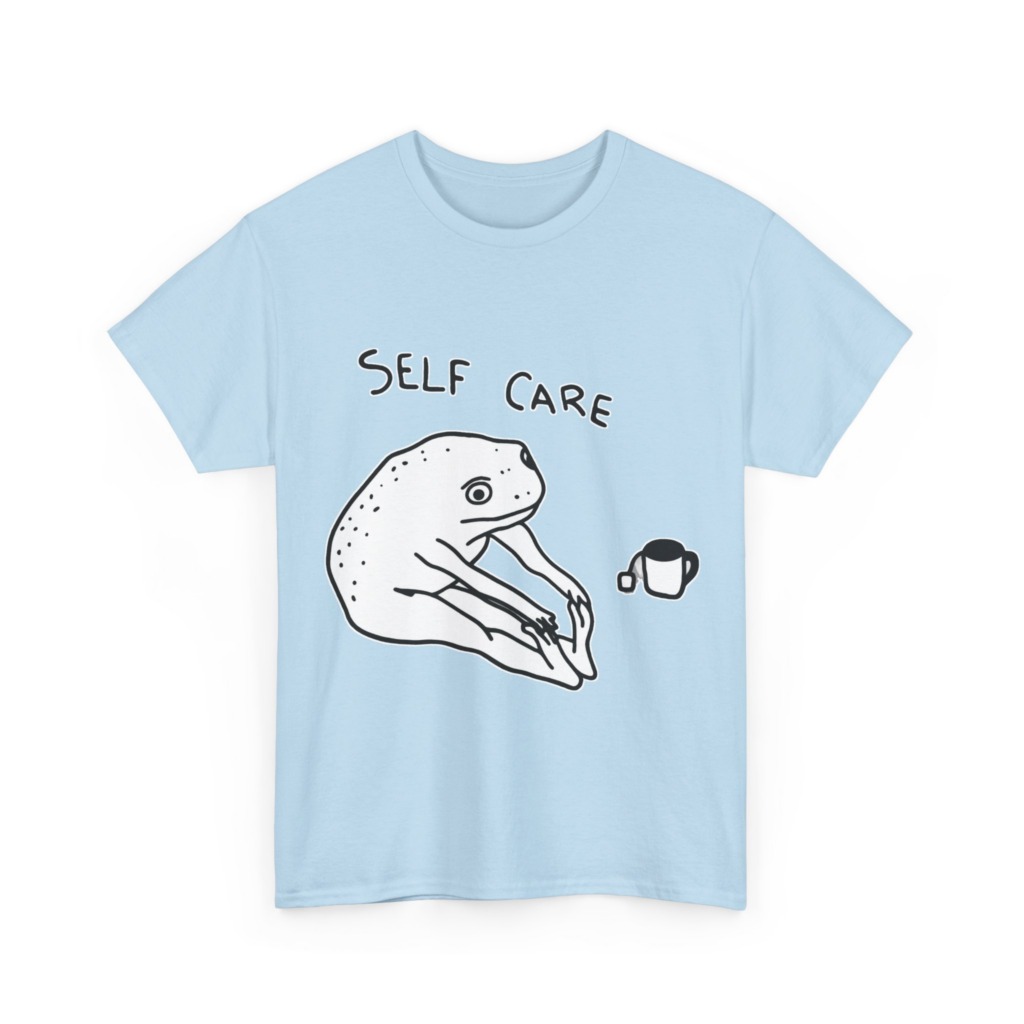 Self Care Frog & Tea Graphic T-Shirt