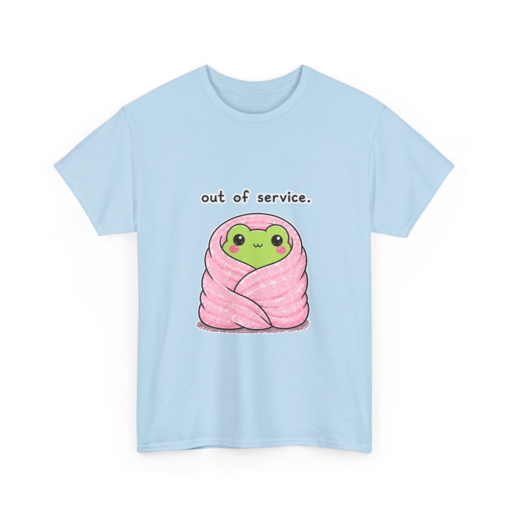 Kawaii Frog 'Out of Service' Graphic Tee
