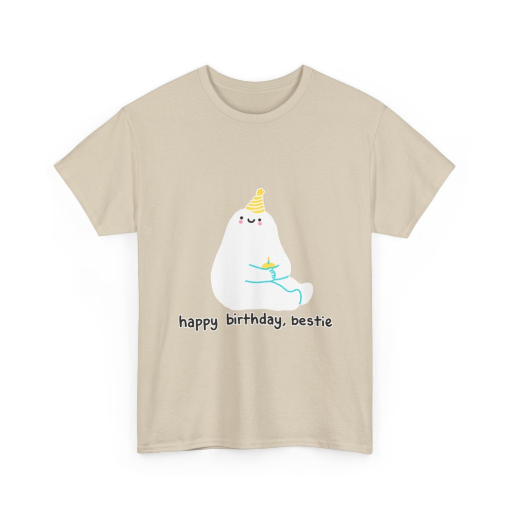 Birthday Bestie Ghost Graphic T-Shirt