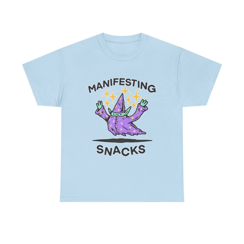 Manifesting Snacks Wizard Print Tee