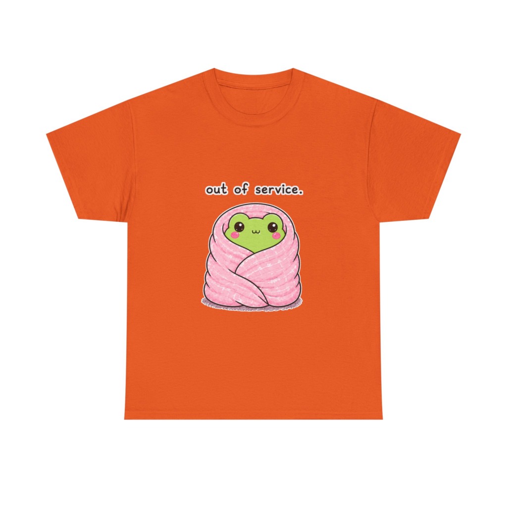 Kawaii Frog 'Out of Service' Graphic Tee