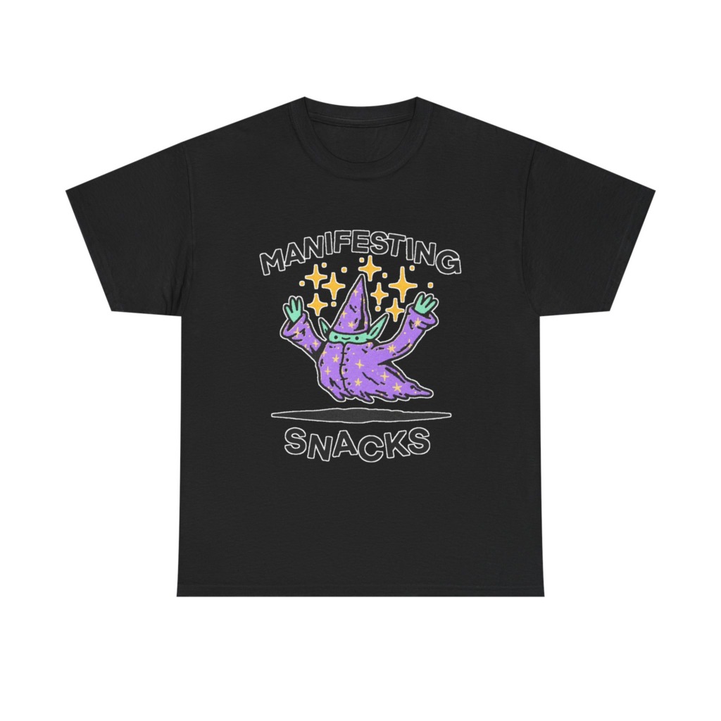 Manifesting Snacks Wizard Print Tee