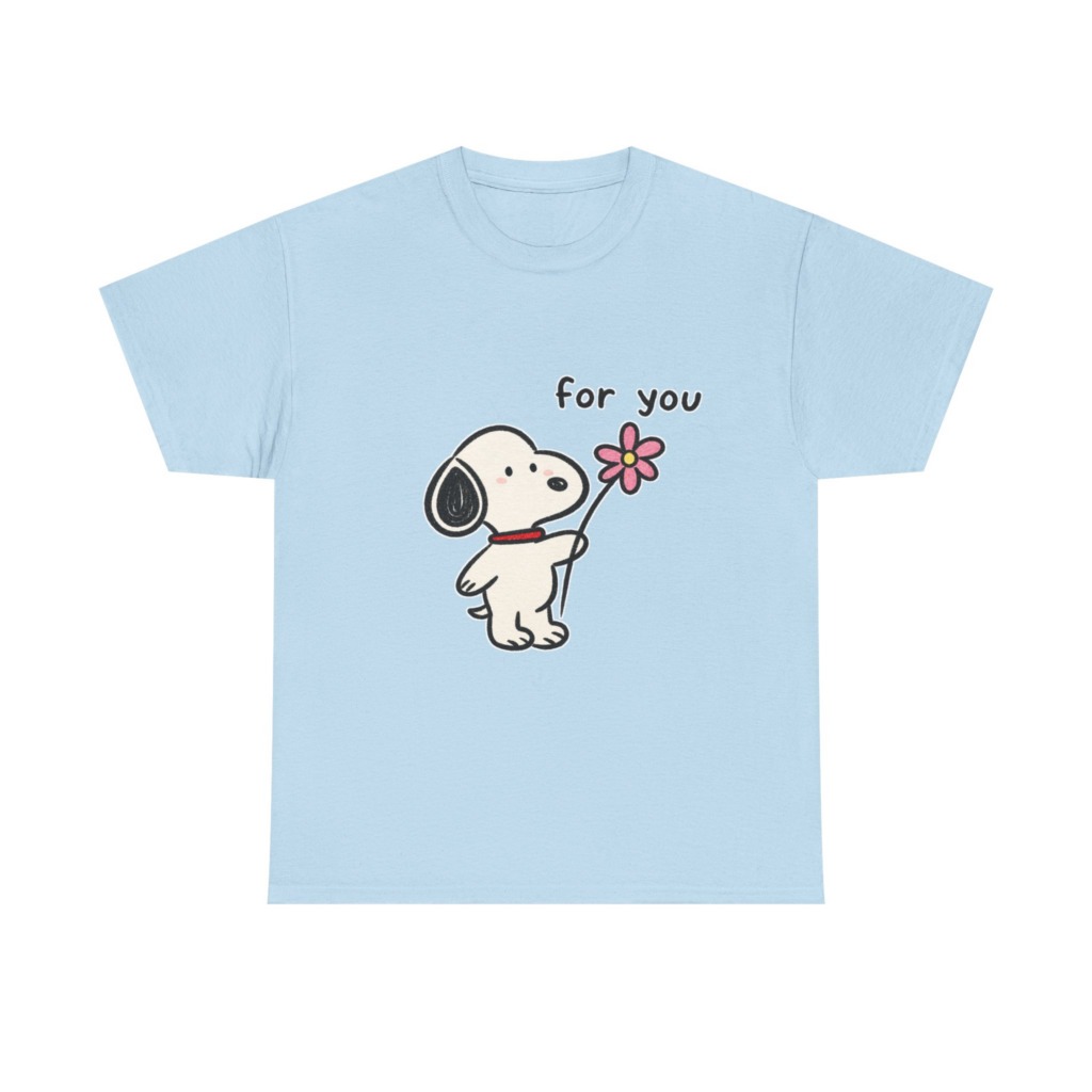 Snoopy 'For You' Flower Graphic T-Shirt