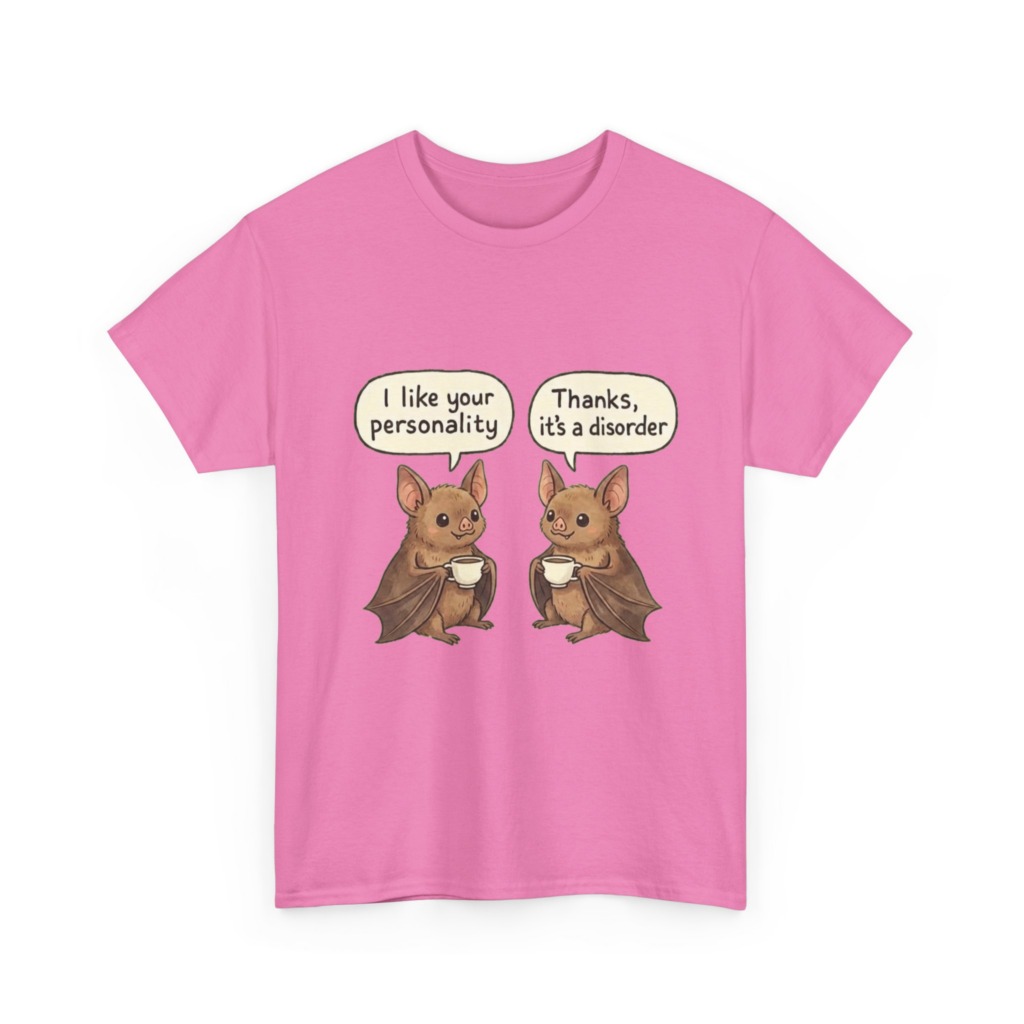 Black T-Shirt: Personality Disorder Bat Graphic