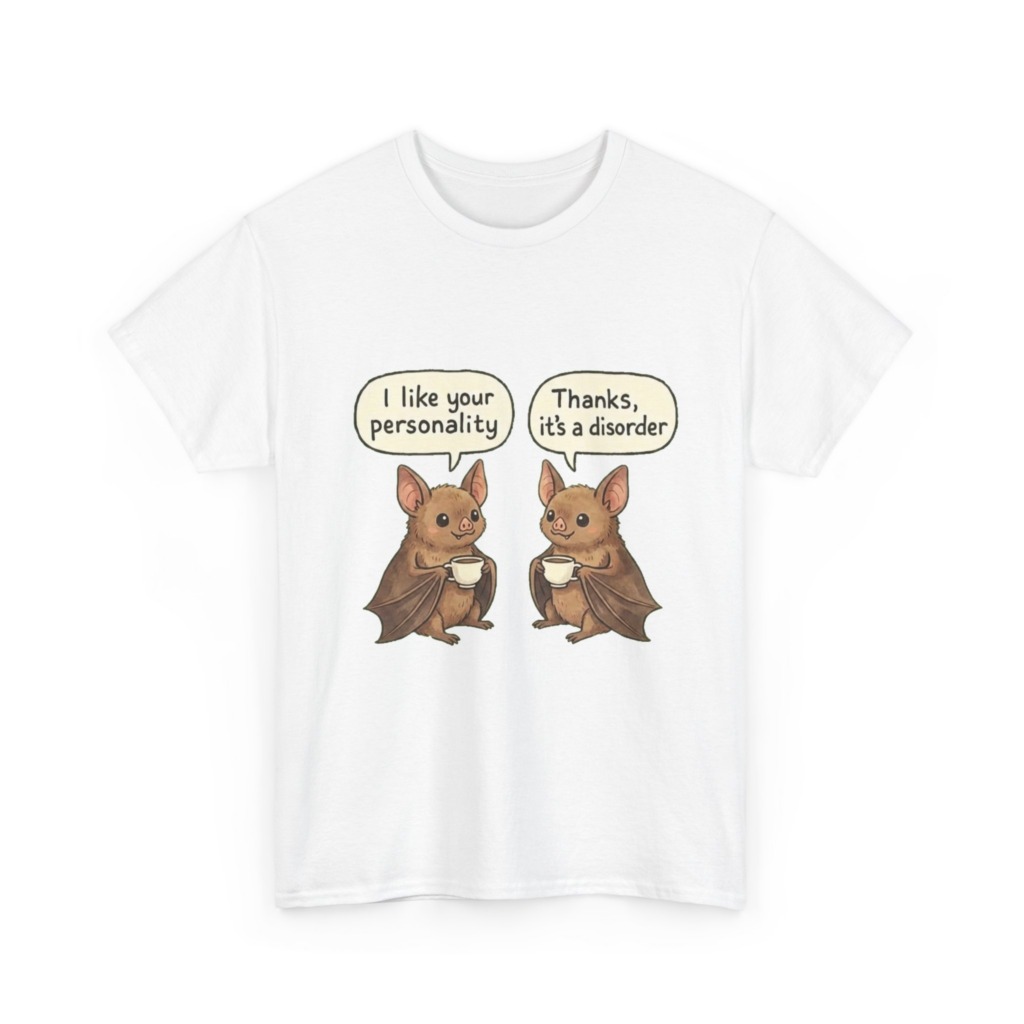 Black T-Shirt: Personality Disorder Bat Graphic