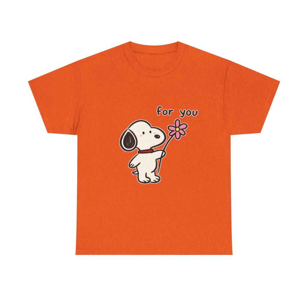 Snoopy 'For You' Flower Graphic T-Shirt