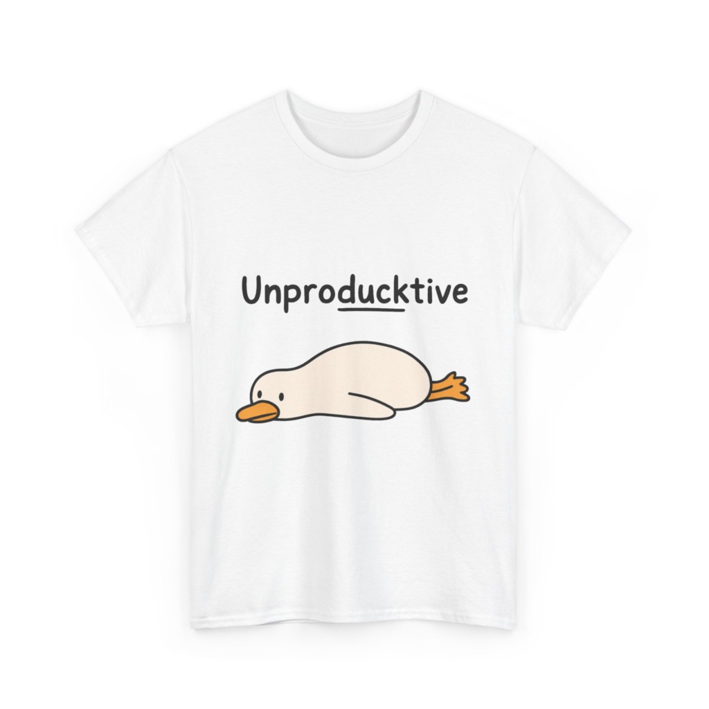 Unproducktive Duck Graphic T-Shirt