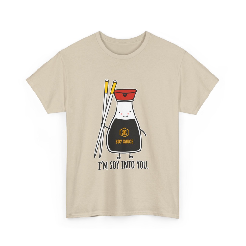 T-Shirt: 'I'm Soy Into You' Kawaii Soy Sauce Print