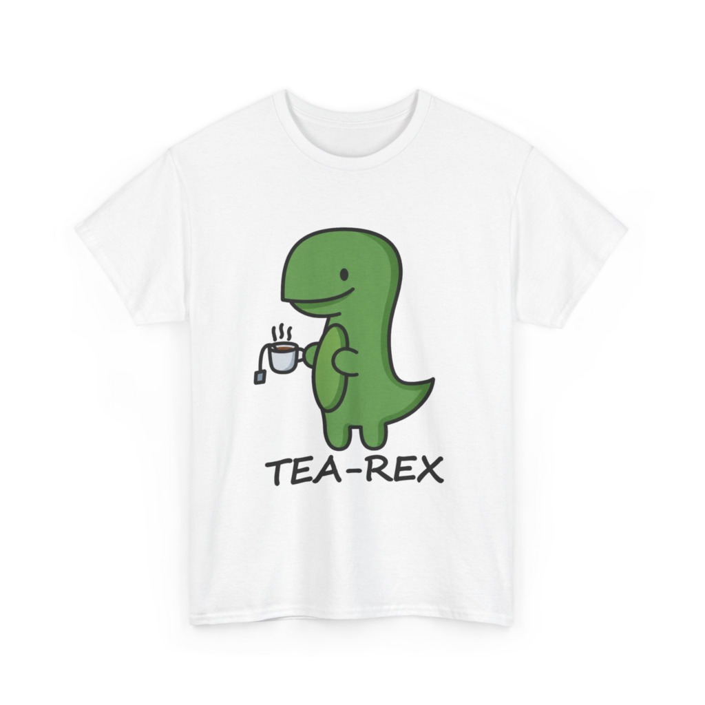 T-Shirt: Cute Tea-Rex Dinosaur Graphic Print