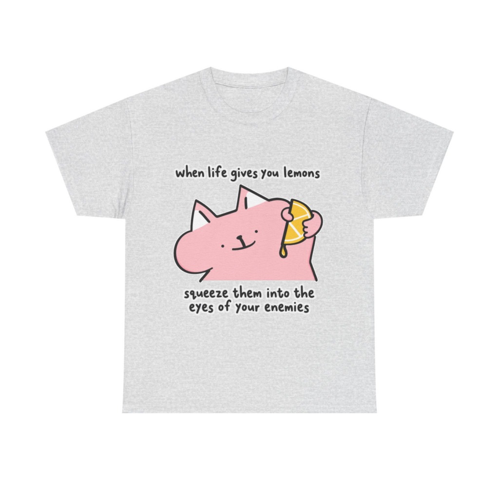 When Life Gives You Lemons Cat Graphic Tee