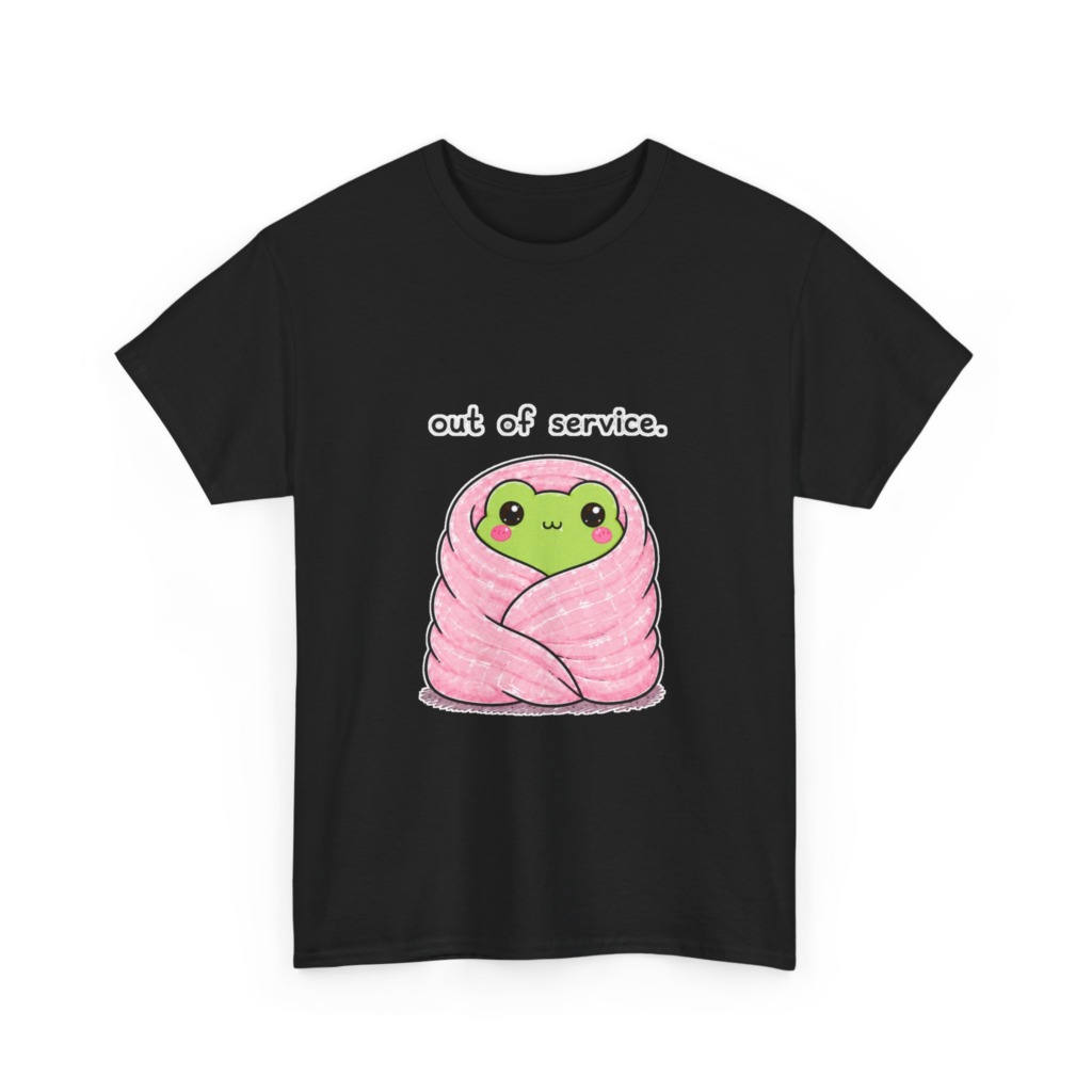 Kawaii Frog 'Out of Service' Graphic Tee