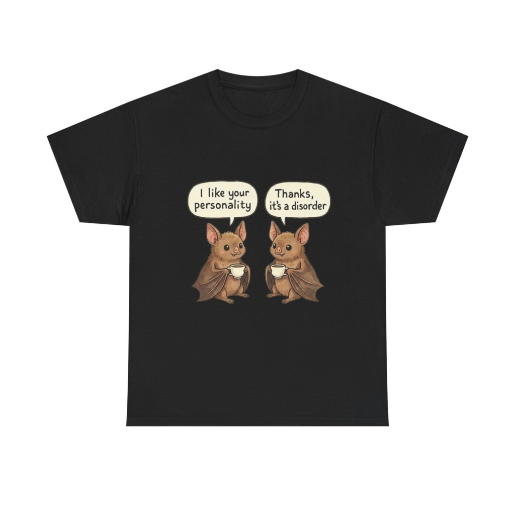 T-Shirt: Bats with Coffee Personality Disorder