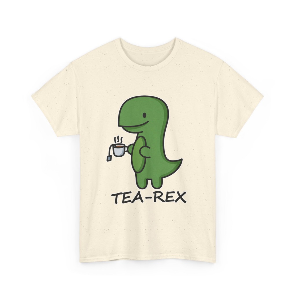 T-Shirt: Cute Tea-Rex Dinosaur Graphic Print