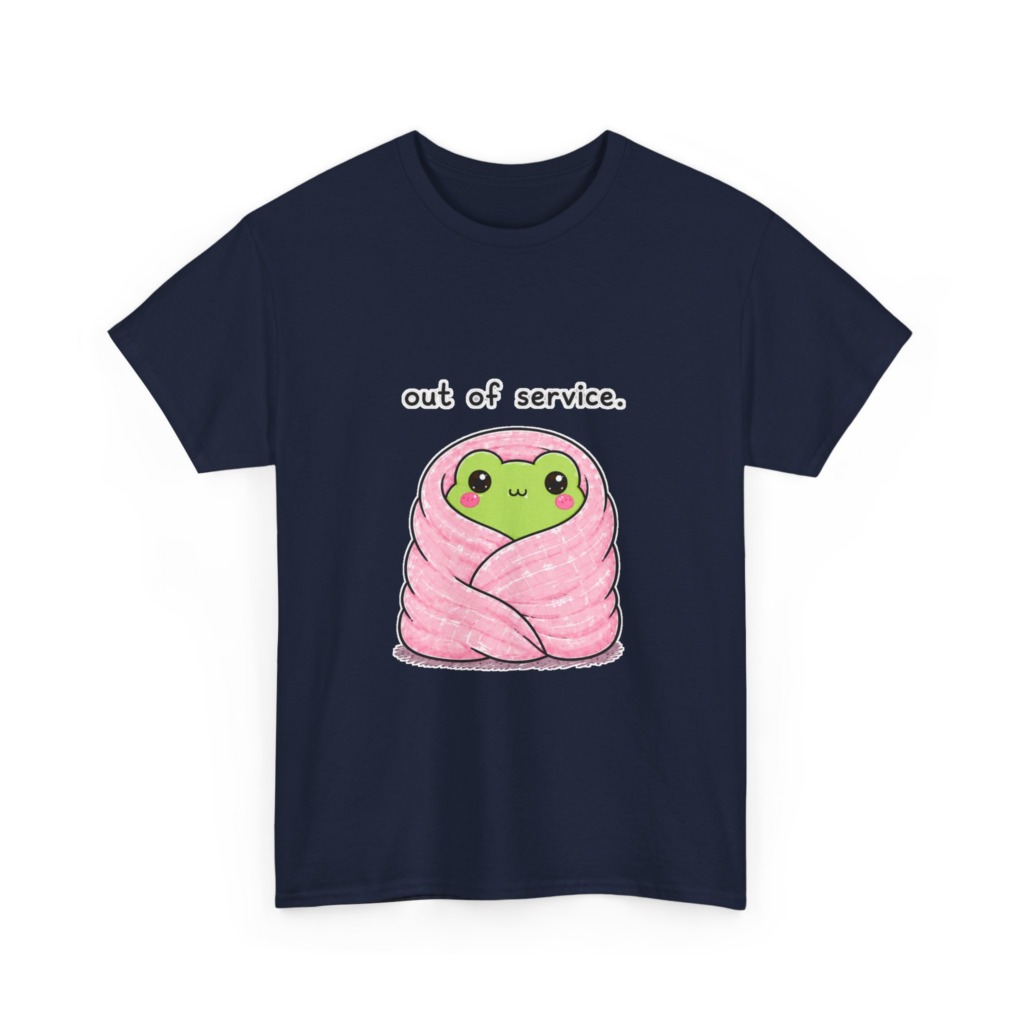 Kawaii Frog 'Out of Service' Graphic Tee