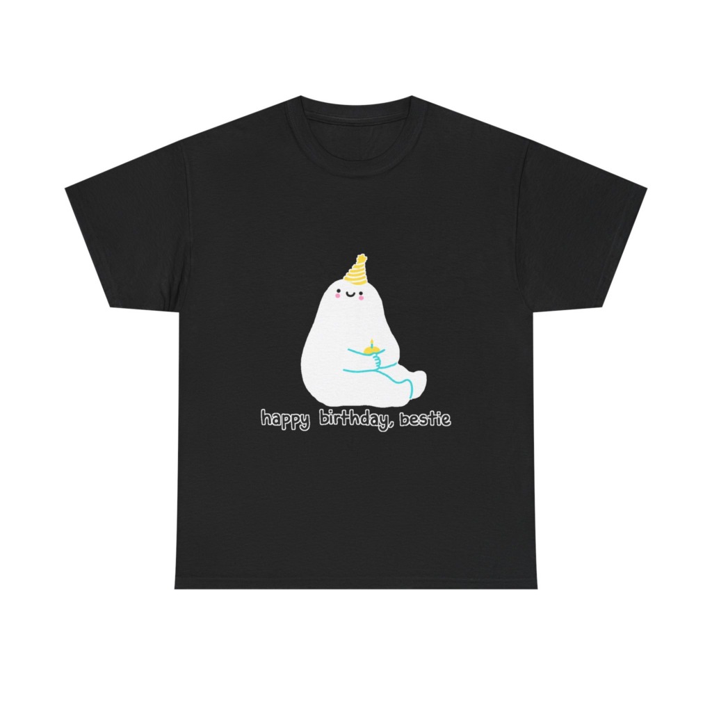 Birthday Bestie Ghost Graphic T-Shirt