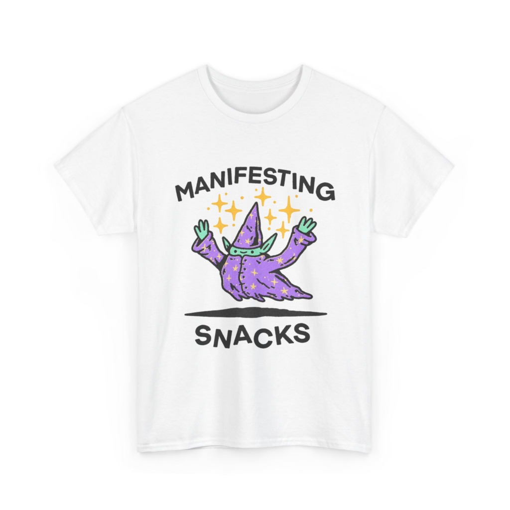 Manifesting Snacks Wizard Print Tee