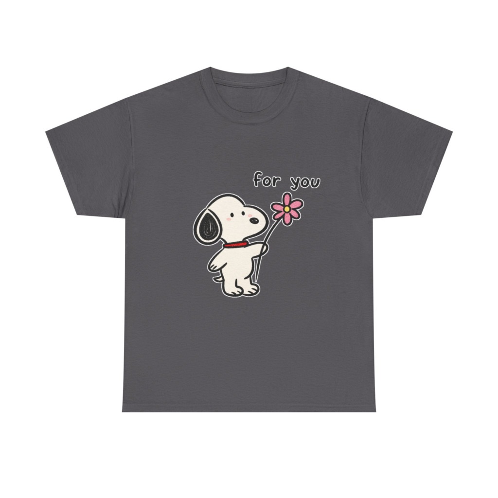 Snoopy 'For You' Flower Graphic T-Shirt