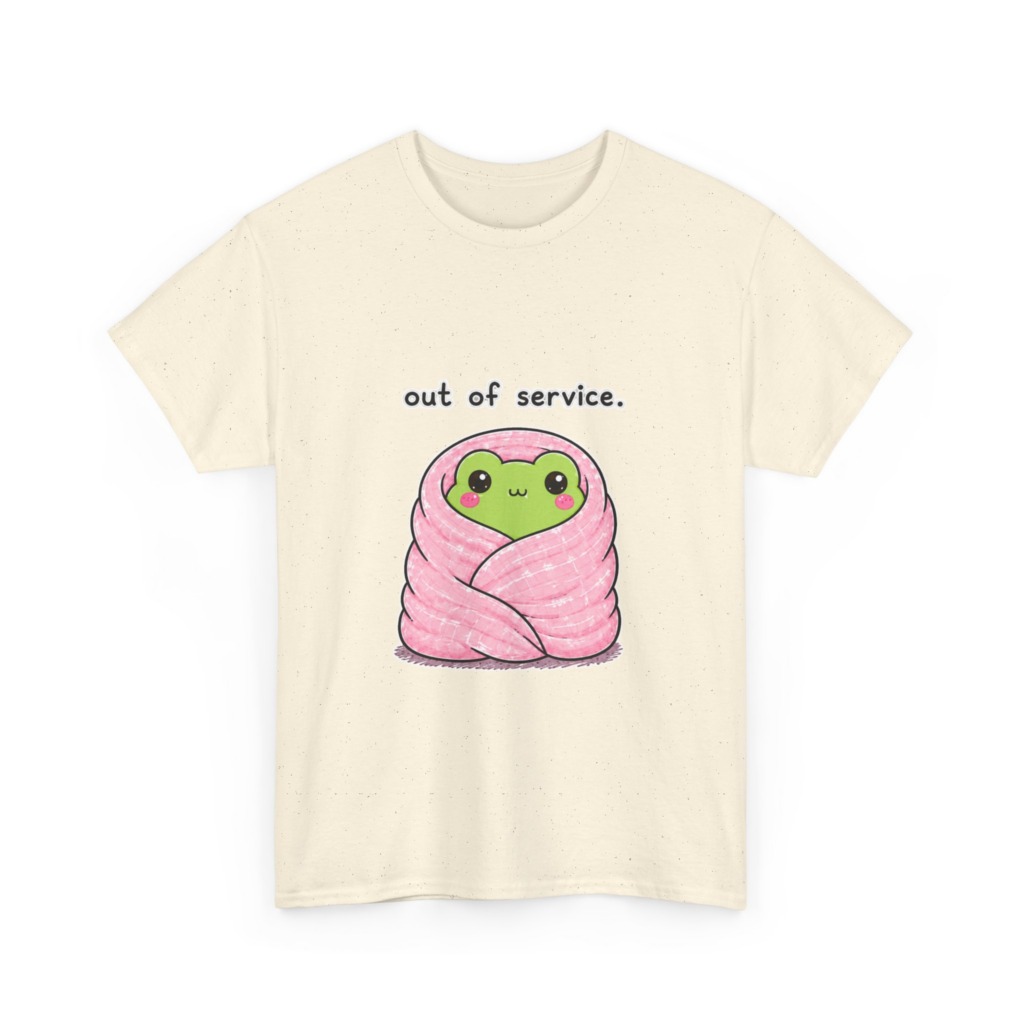 Kawaii Frog 'Out of Service' Graphic Tee