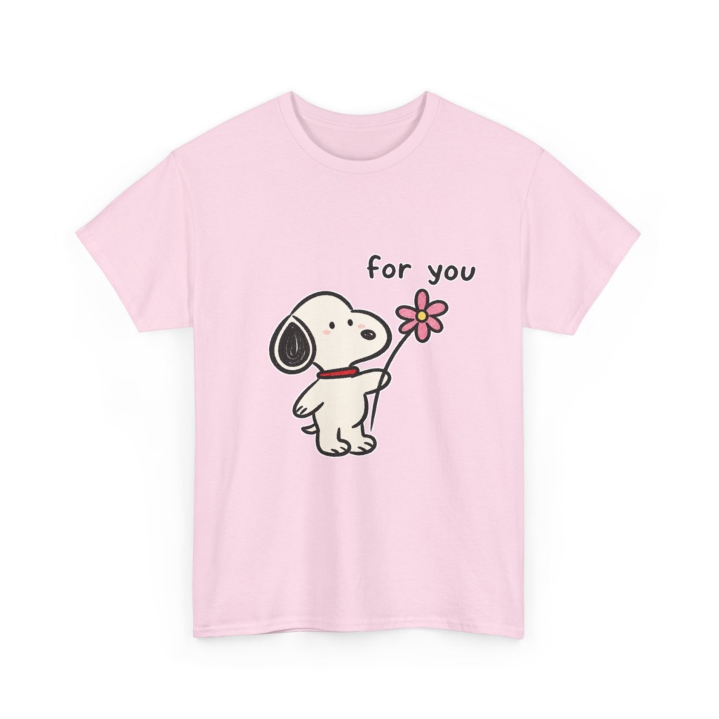 Snoopy 'For You' Flower Graphic T-Shirt
