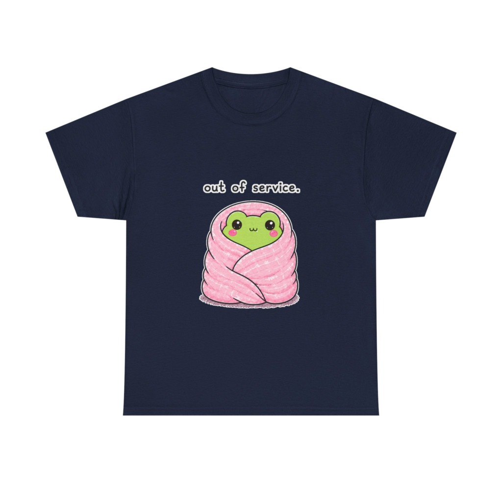 Kawaii Frog 'Out of Service' Graphic Tee