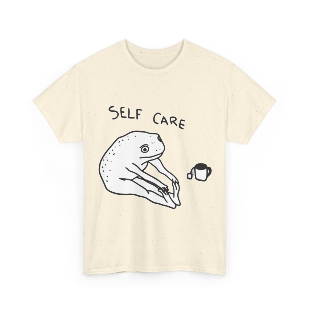 Self Care Frog & Tea Graphic T-Shirt