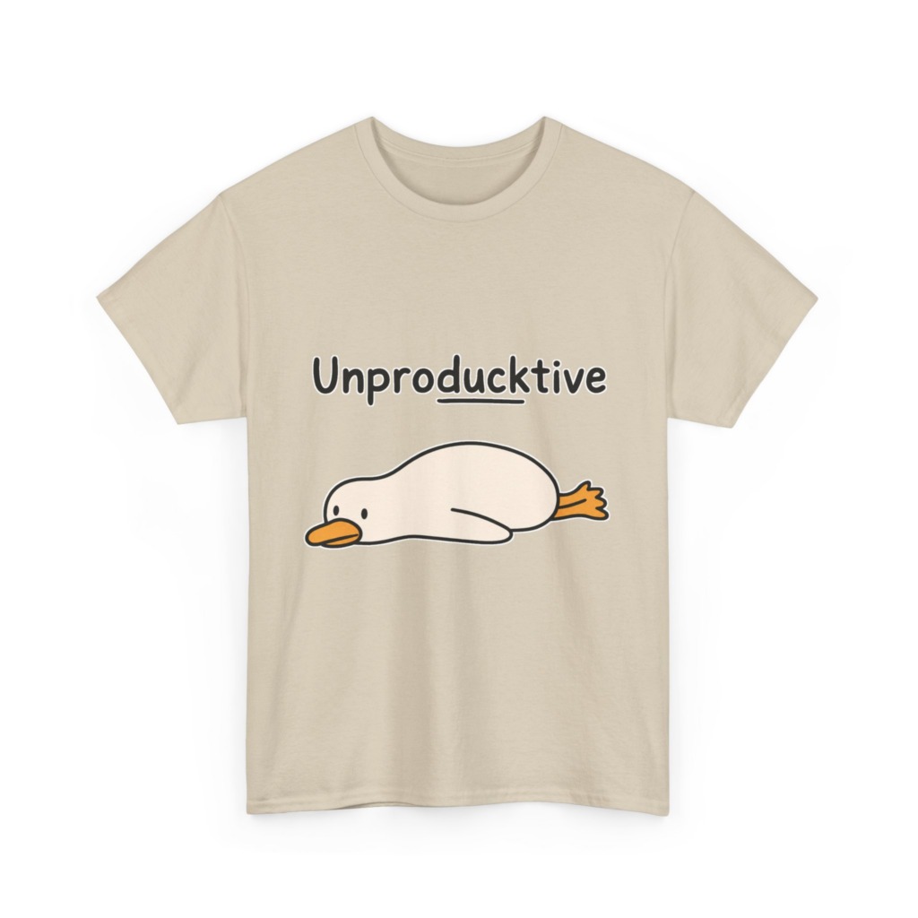 Unproducktive Duck Graphic T-Shirt