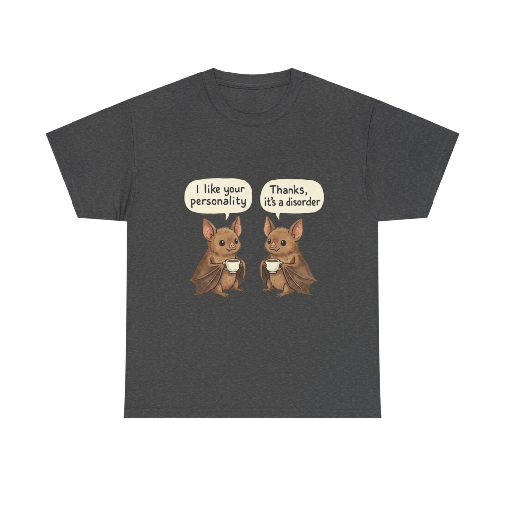 Bat Coffee 'Personality Disorder' Graphic T-Shirt