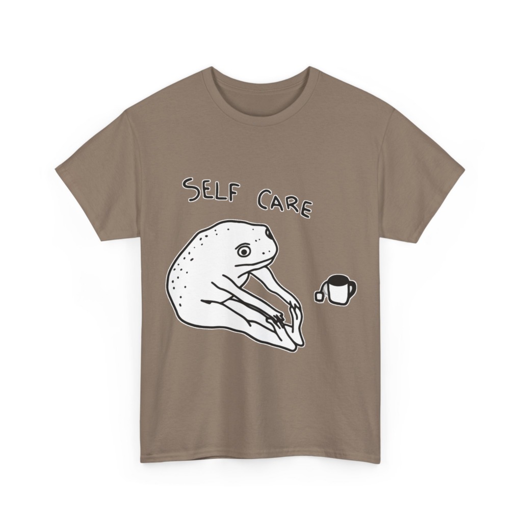 Self Care Frog & Tea Graphic T-Shirt