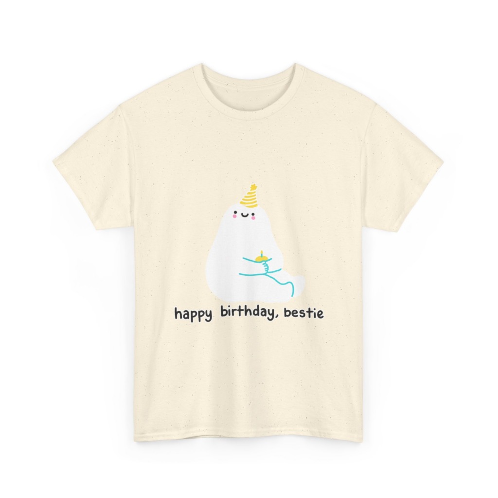 Birthday Bestie Ghost Graphic T-Shirt