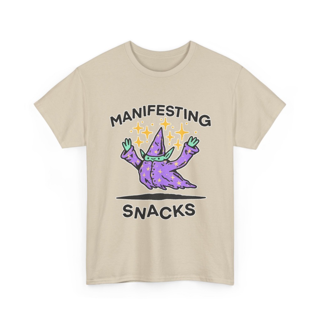 Manifesting Snacks Wizard Print Tee