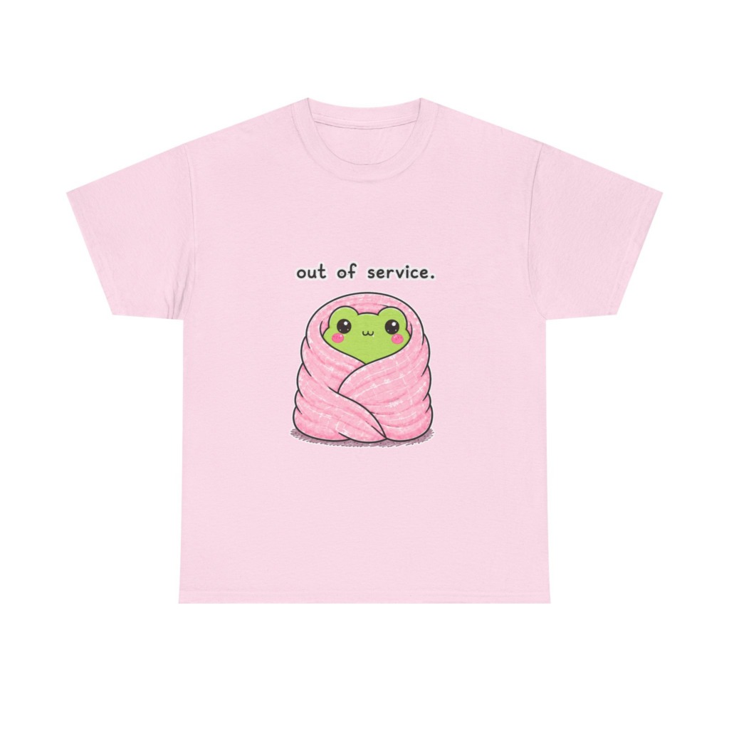 Kawaii Frog 'Out of Service' Graphic Tee