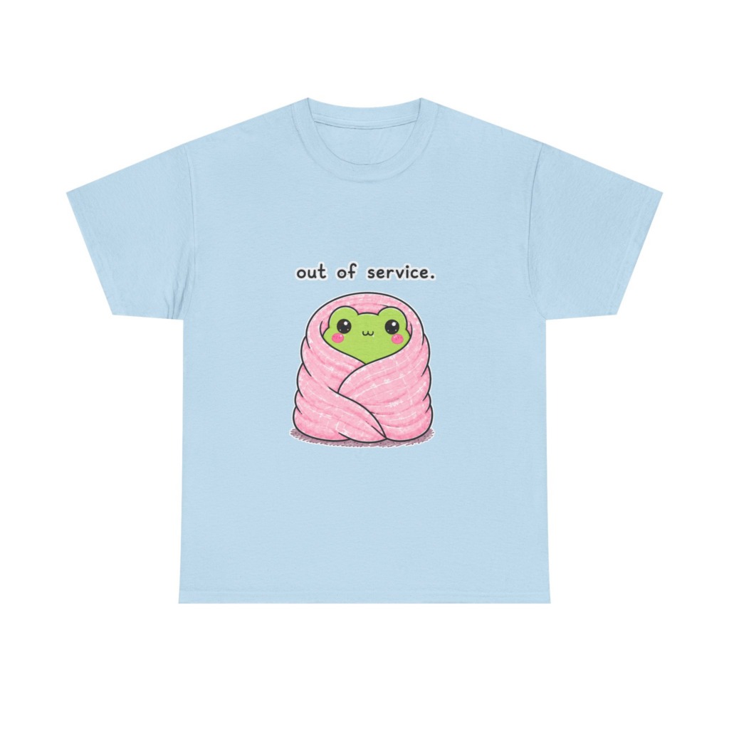 Kawaii Frog 'Out of Service' Graphic Tee