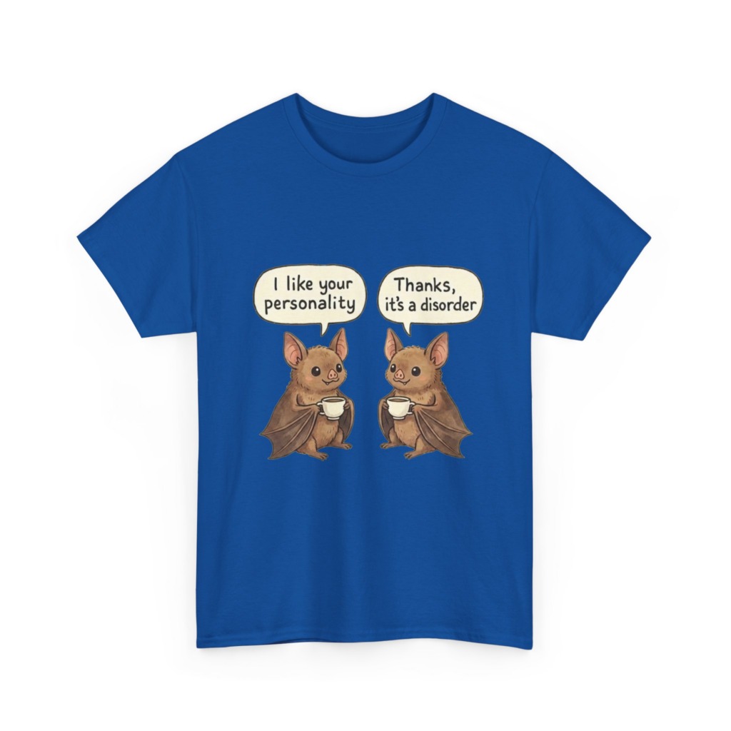 T-Shirt: Funny Bats Personality Disorder Graphic