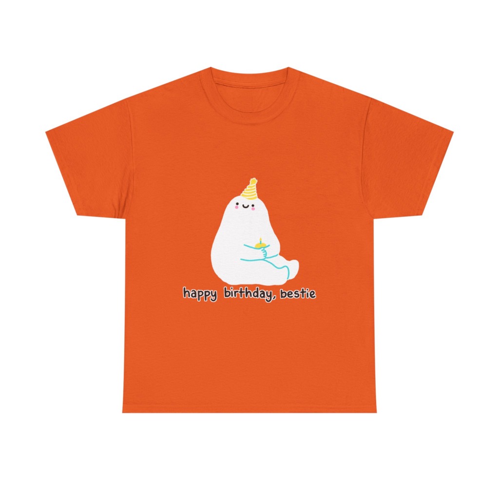 Birthday Bestie Ghost Graphic T-Shirt