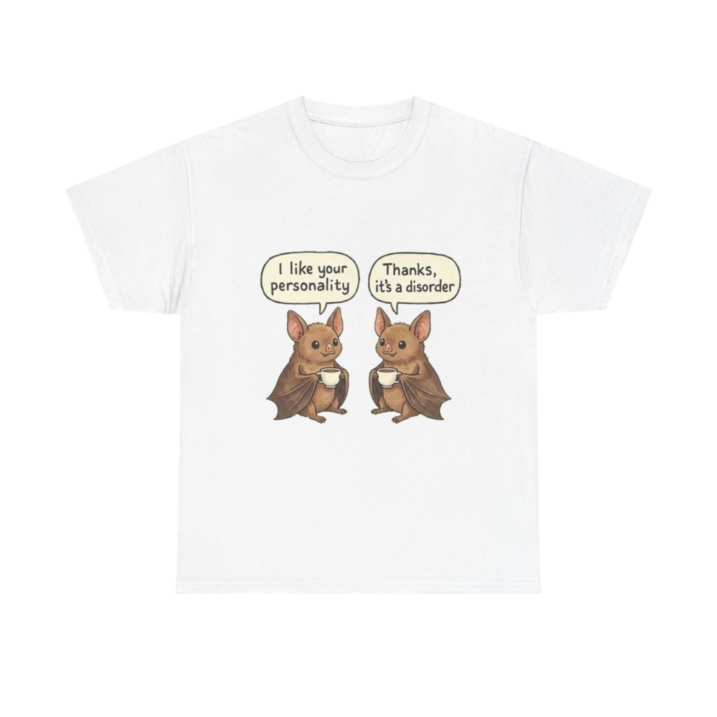 Black T-Shirt: Personality Disorder Bat Graphic