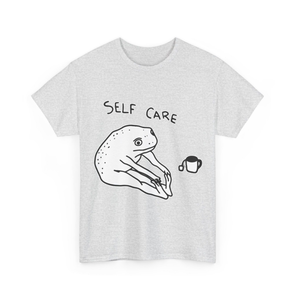 Self Care Frog & Tea Graphic T-Shirt