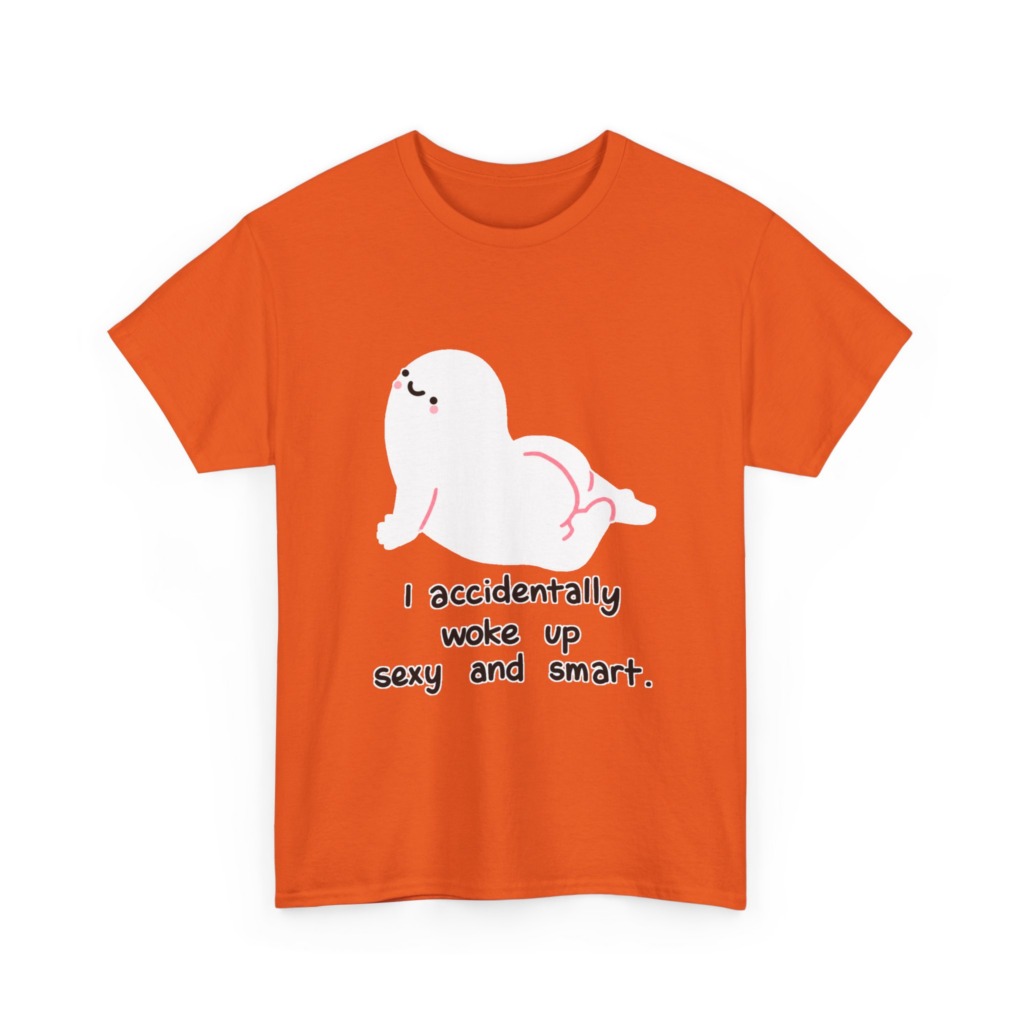 T-Shirt: Witty 'Woke Up Sexy & Smart' Graphic Tee