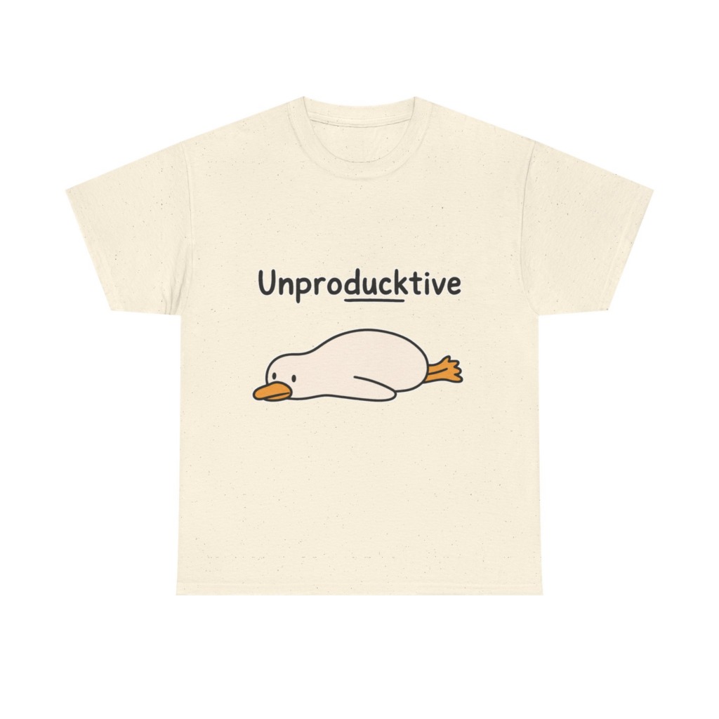 Unproducktive Duck Graphic T-Shirt