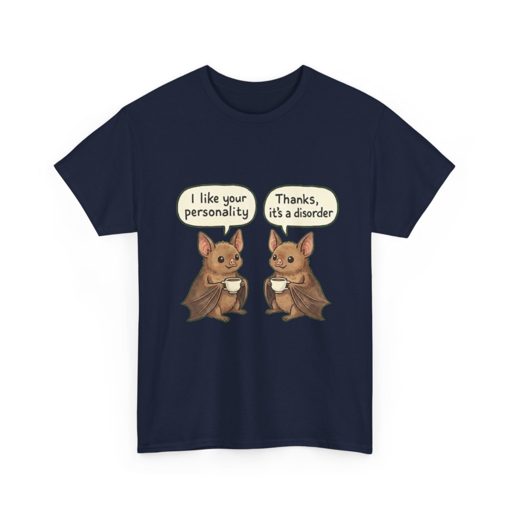 Personality Disorder Bat Coffee Graphic T-Shirt