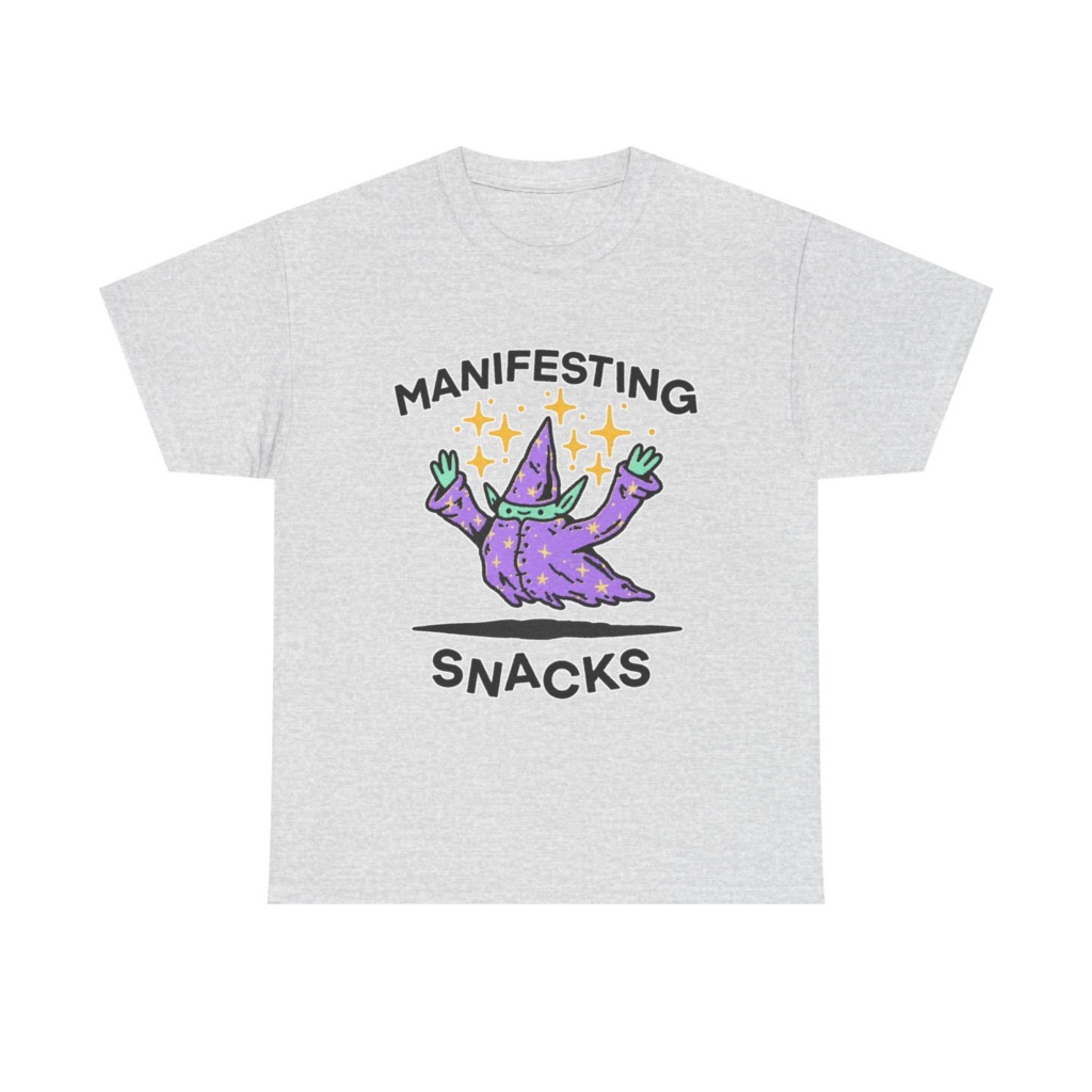 Manifesting Snacks Wizard Print Tee
