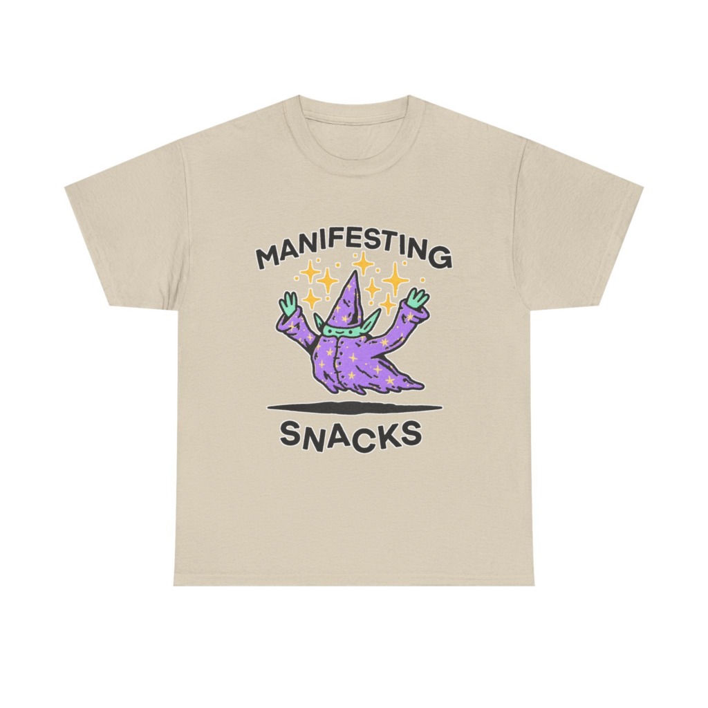 Manifesting Snacks Wizard Print Tee