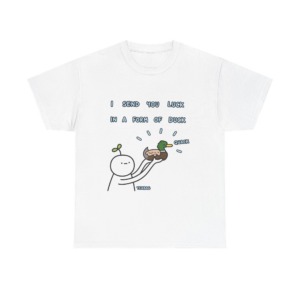 T-Shirt: I Send You Luck Duck Graphic