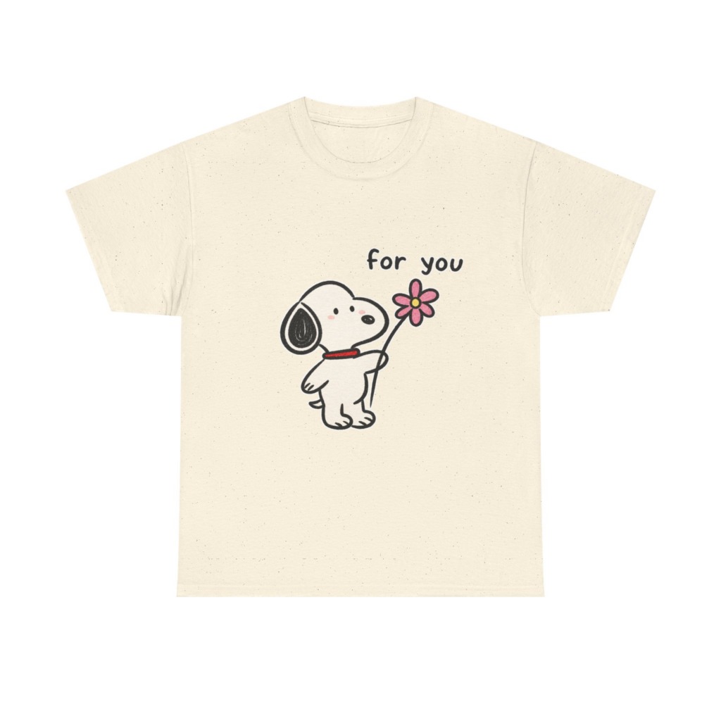 Snoopy 'For You' Flower Graphic T-Shirt
