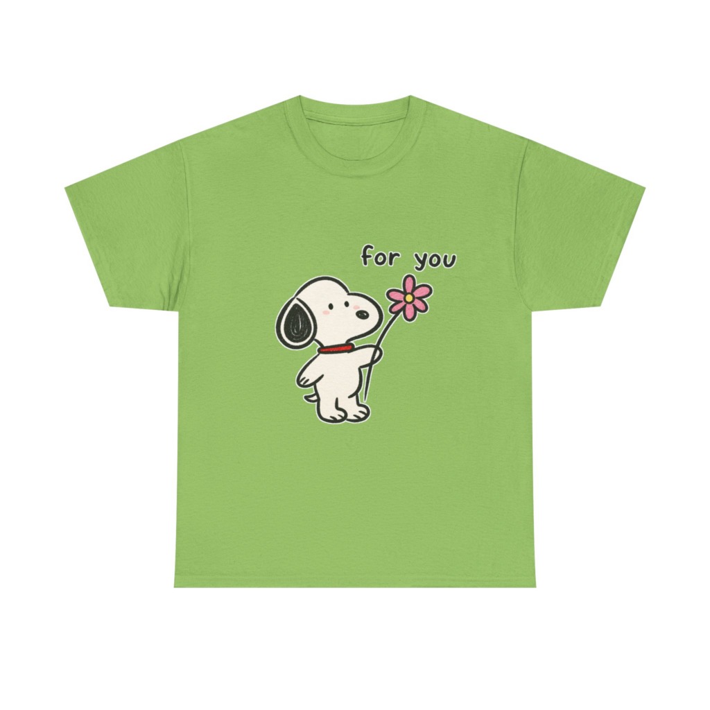 Snoopy 'For You' Flower Graphic T-Shirt